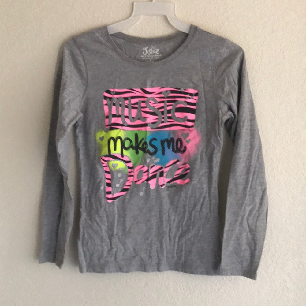 Justice Gray Long Sleeve Gilś Shirt Size M/12